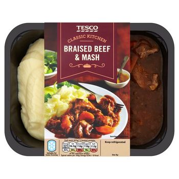 Tesco Classic Kitchen Braised Beef And Mash
